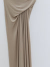 OUDE WAAG 25 Autumn/Winter Printed Draped Knitted Ribbed Skirt OW-OW-25AW-SK03T2GY850-MLH Oyster Gray